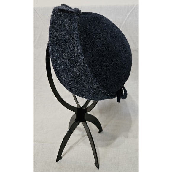 O'Neill Accessories - Vintage 50s Navy Wool Felt Structured Hat O'Neil's Akron